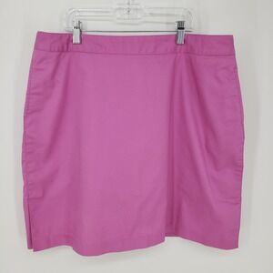 Adidas Womens Golf Skort Pink Size 12 Stretch Cotton Blend Active Skirt Tennis